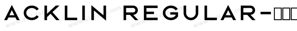 Acklin Regular字体转换